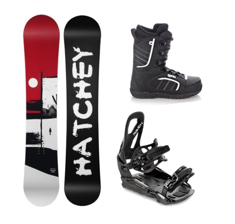 Hatchey Legacy snowboard + Raven S230 Black snowboardové vázání + Raven Target snowboardová obuv Hatchey
