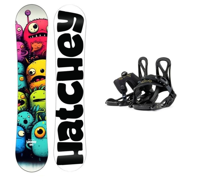 Hatchey Loony dětský snowboard + Beany Kido vázání Hatchey