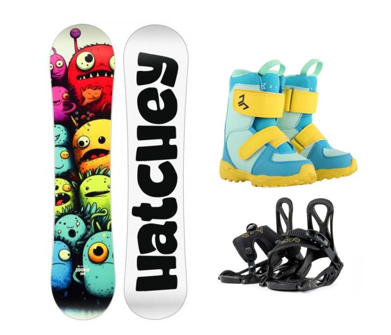 Hatchey Loony dětský snowboard + Beany Kido vázání + Beany Joker boty Hatchey