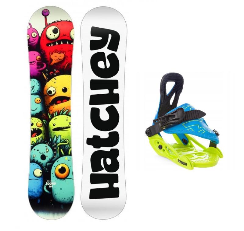 Hatchey Loony dětský snowboard + Raven s160 dětské vázání Hatchey