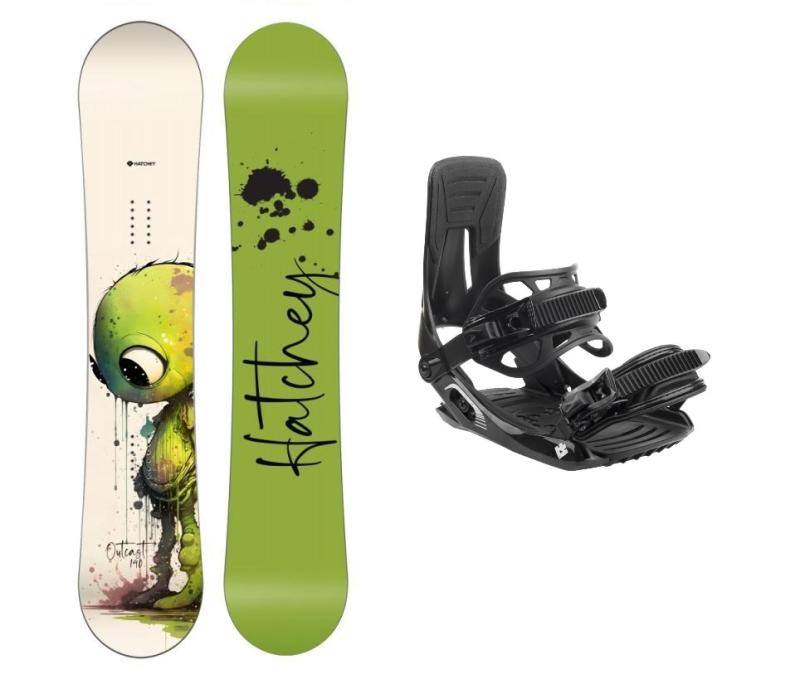 Hatchey Outcast dětský snowboard + Hatchey Tactic vázání Hatchey