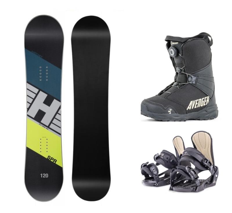 Hatchey SPR Kid 2022 dětský snowboard + Beany Junior vázání + Beany Avenger BS boty Hatchey