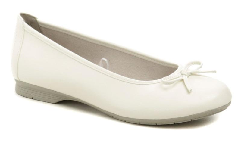 Jana 8-22163-41 bílé dámské baleríny šíře H Jana