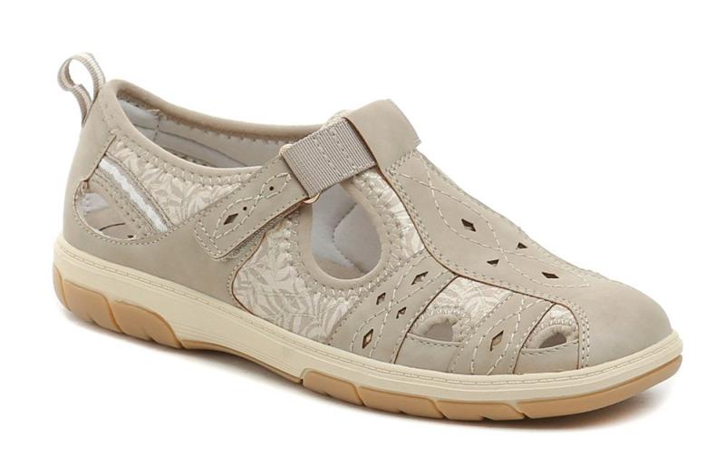 Jana 8-23669-44 béžové dámské polobotky šíře H Jana
