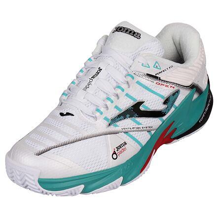 Joma Open Men 2402 tenisová obuv bílá-tyrkysová Joma