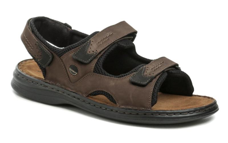 Josef Seibel 10236 hnědé pánské nadměrné sandály Josef Seibel
