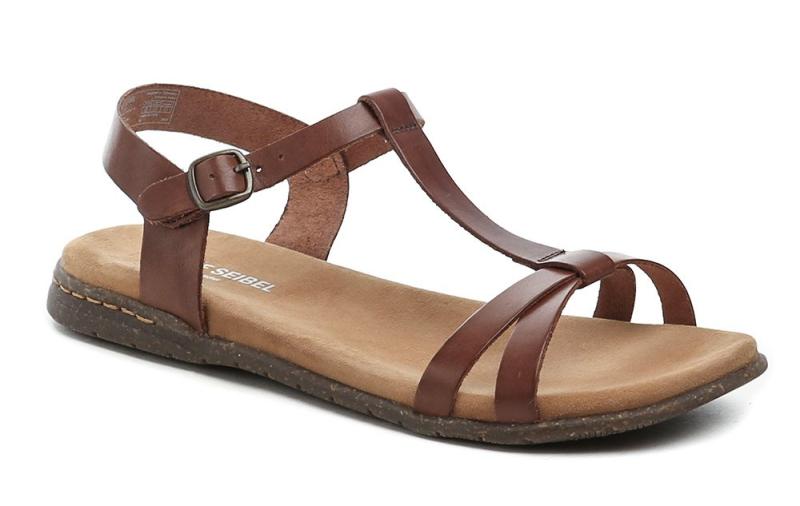 Josef Seibel 74501 hnědé dámské nadměrné sandály Josef Seibel