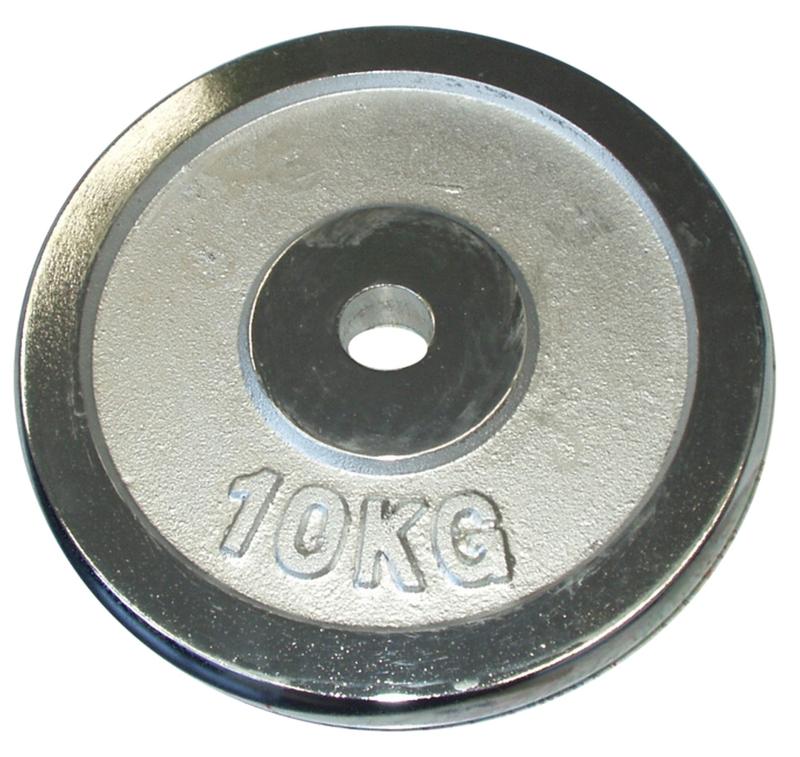 Kubisport Chromované závaží 10kg - NA OSU O PRŮMĚRU 28mm Kubisport