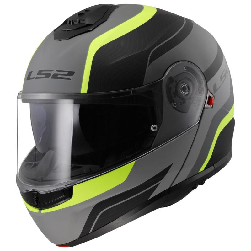 LS2 Vyklápěcí přilba FF908 Strobe II Monza černo-fluo žlutá LS2