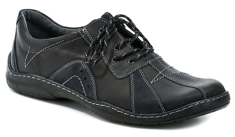 Mateos 181 černé pánské nadměrné polobotky Mateos