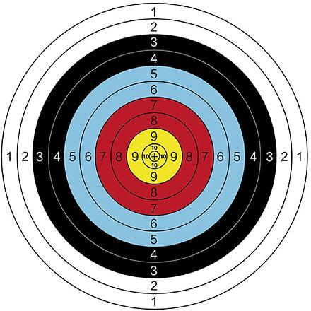 Merco Archer Aim 60 terče na střelbu 10 ks Merco