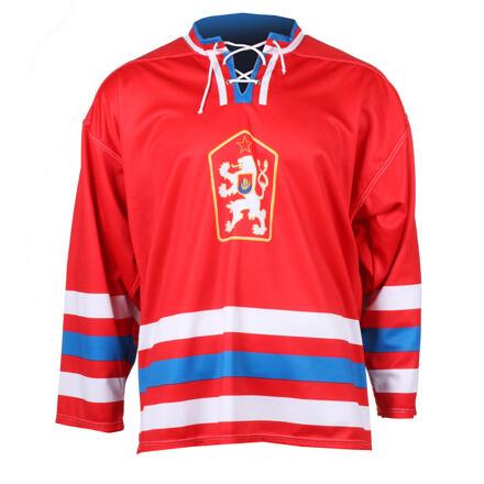 Merco hokejový dres ČSSR 1976 replika červená - velikost XS