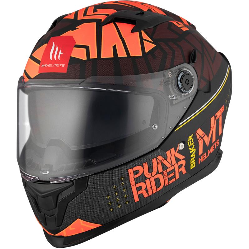 MT Helmets BRAKER SV PUNK RIDER B5 červeno-černá Mt Helmets