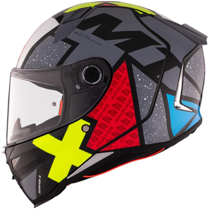 MT Helmets REVENGE 2 S Light CO lesklá černo-červeno-žlutá Mt Helmets