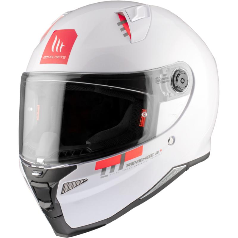 MT Helmets Integrální helma REVENGE 2 S SOLID A0 lesklá bílá Mt Helmets