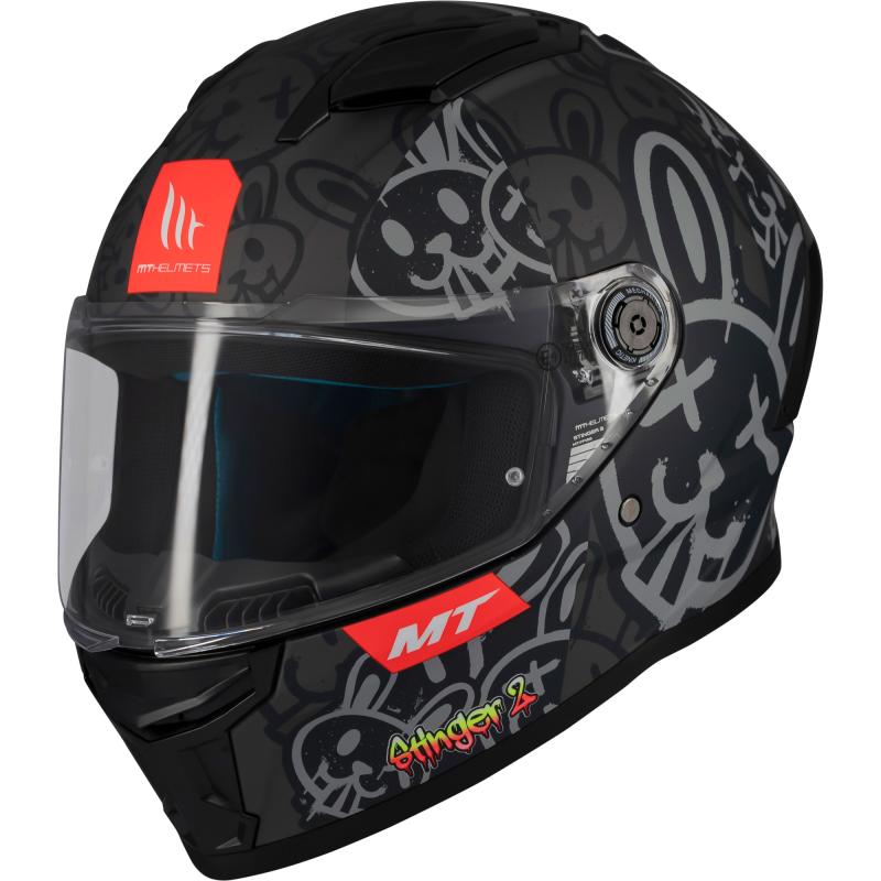 MT Helmets Stinger 2 RAM F1 černo-šedá Mt Helmets