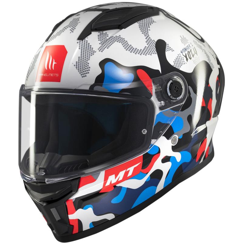 MT Helmets Stinger 2 Yozu bílo-modrá Mt Helmets