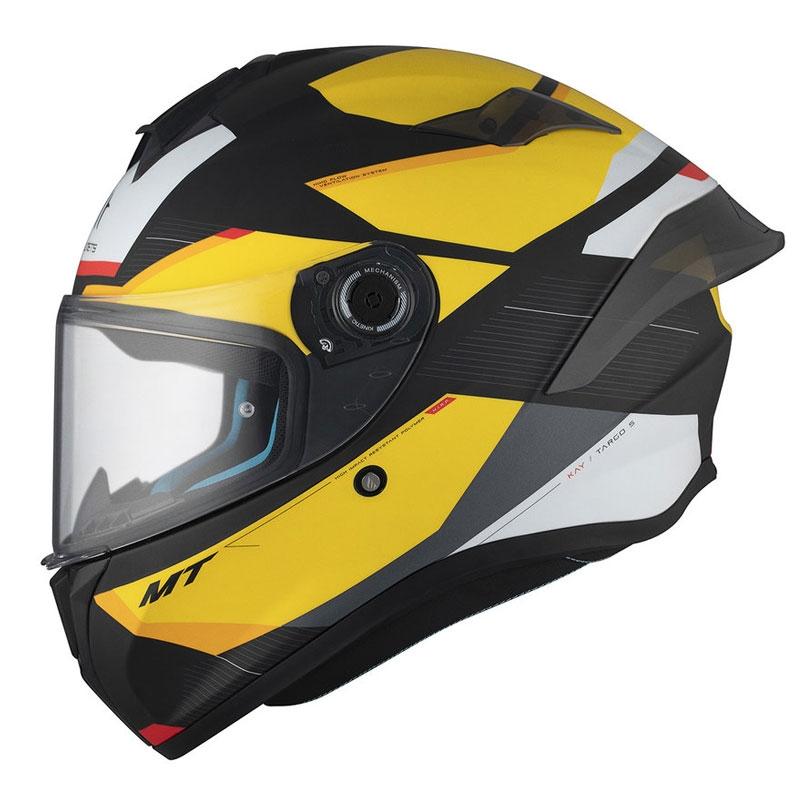 MT Helmets TARGO S KAY B3 matná černo-bílo-žlutá Mt Helmets