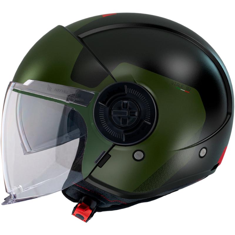 MT Helmets Viale SV S Beta A6 černo-zelená Mt Helmets