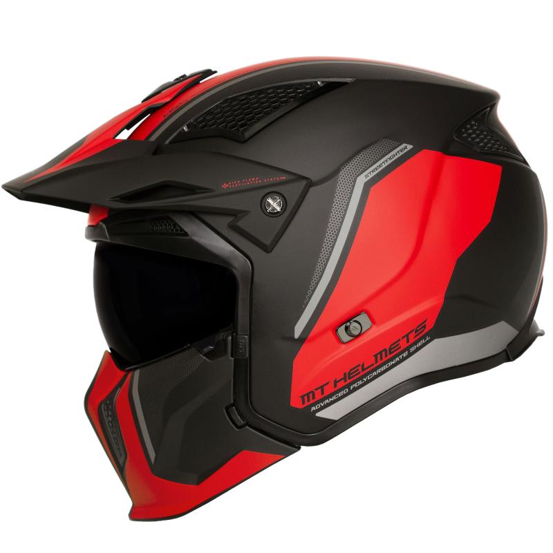 MT Helmets Streetfighter SV S TWIN C5 černo-červená Mt Helmets