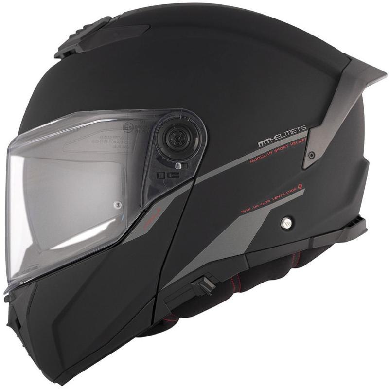 MT Helmets Vyklápěcí helma ATOM 2 SV SOLID A1 černá matná Mt Helmets