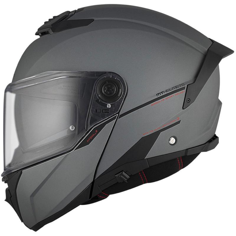 MT Helmets ATOM 2 SV SOLID A2 šedá matná Mt Helmets