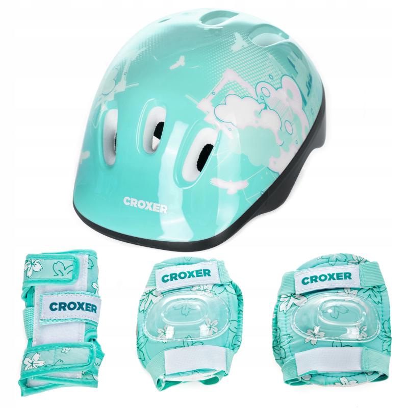 Croxer Dream Fibre mint sada chráničů a přilby Croxer