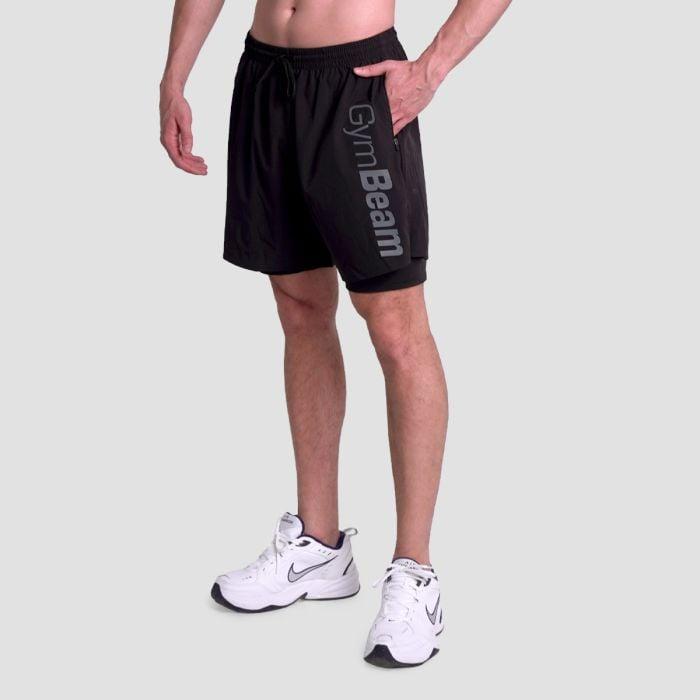 GymBeam 2in1 Shorts Essence Black GymBeam