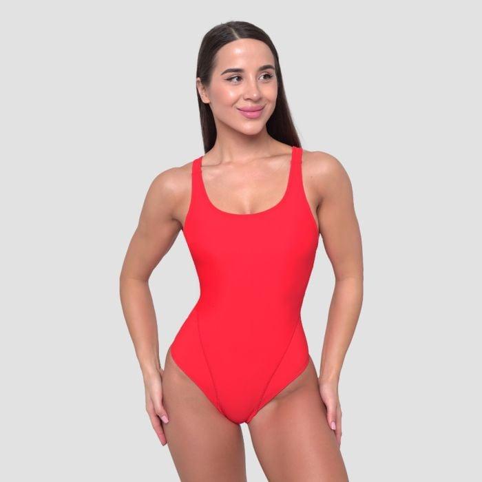 GymBeam Sportovní jednodílné plavky Red GymBeam