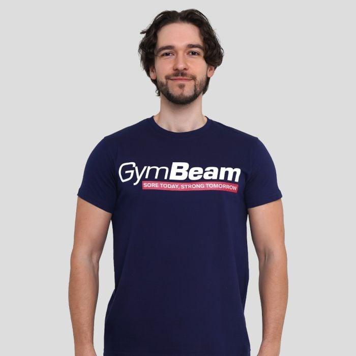 GymBeam Strong Tomorrow T-shirt Navy Blue GymBeam