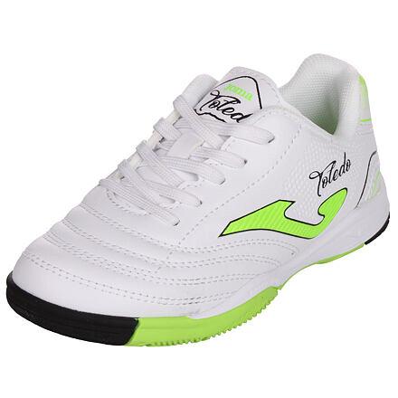 Joma Toledo JR 2502 Indoor dětská sálová obuv bílá-zelená Joma