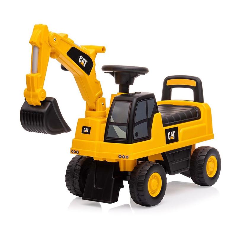 Milly Mally Dětské odrážedlo bagr se zvukem CAT Excavator žlutý MILLY MALLY