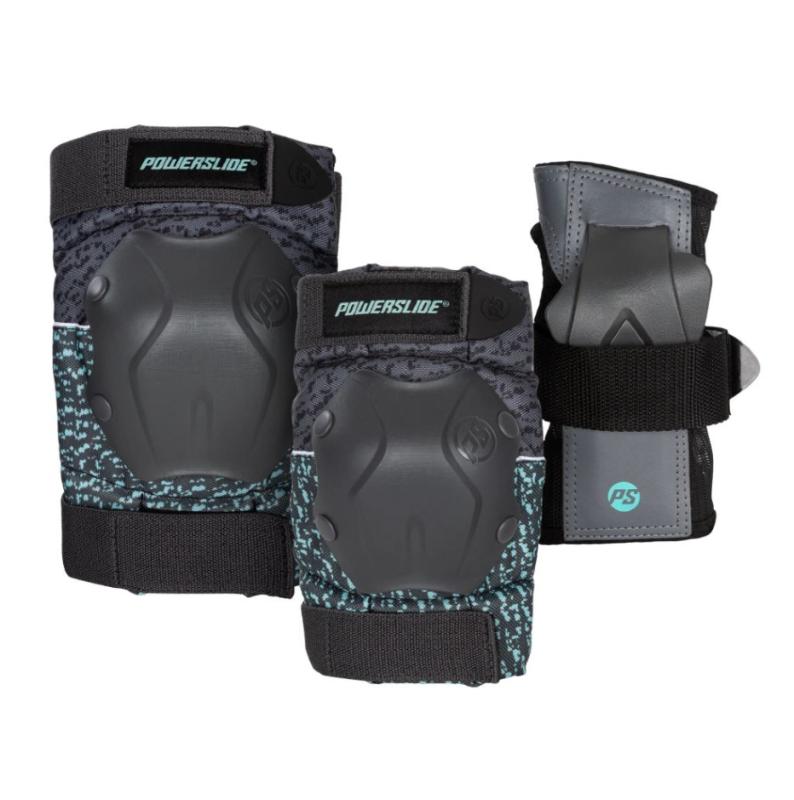 Powerslide Chrániče Standard Black/Teal (sada) Powerslide
