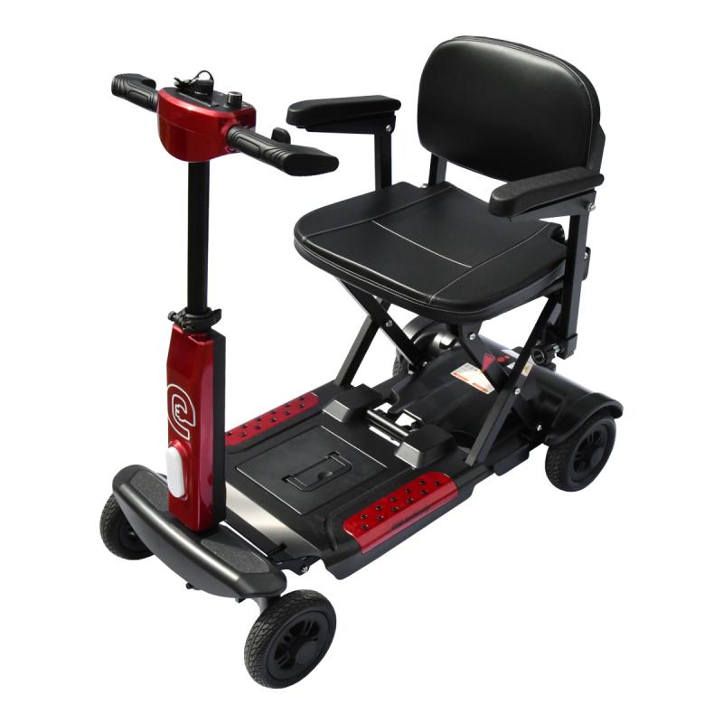 RACCEWAY Elektrický čtyřkolový vozík Fold vínový + sleva 1500