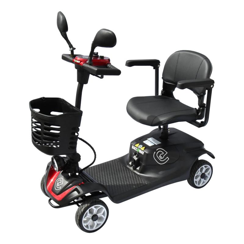 RACCEWAY Elektrický čtyřkolový vozík Solid vínový RACCEWAY