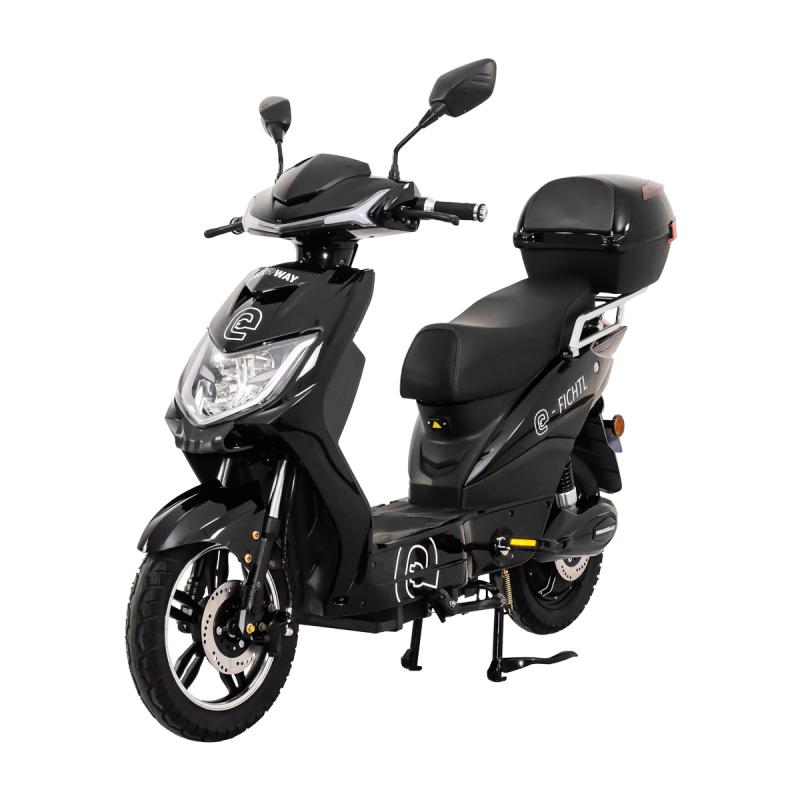 RACCEWAY Elektroskútr E-fichtl černý-lesklý s baterií 20Ah RACCEWAY