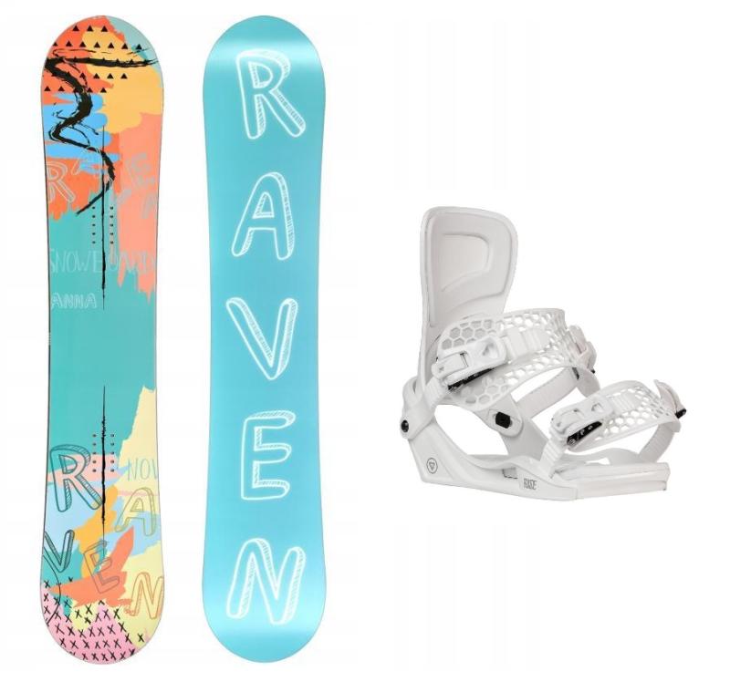 Raven Anna dámský snowboard + Gravity Rise white vázání Raven