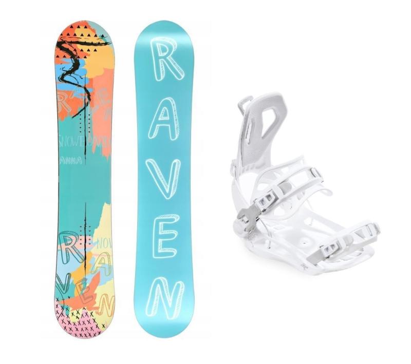 Raven Anna snowboard + Raven Fastec FT360 white vázání Raven