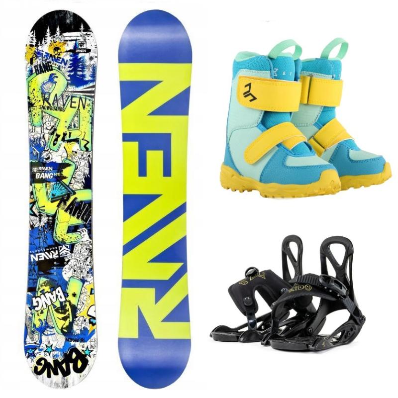 Raven Bang junior mini dětský snowboard + Beany Kido vázání + Beany Joker boty Raven