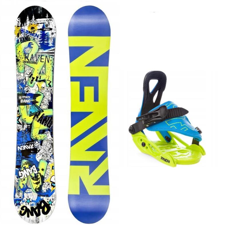 Raven Bang junior mini dětský snowboard + Raven s160 dětské vázání Raven