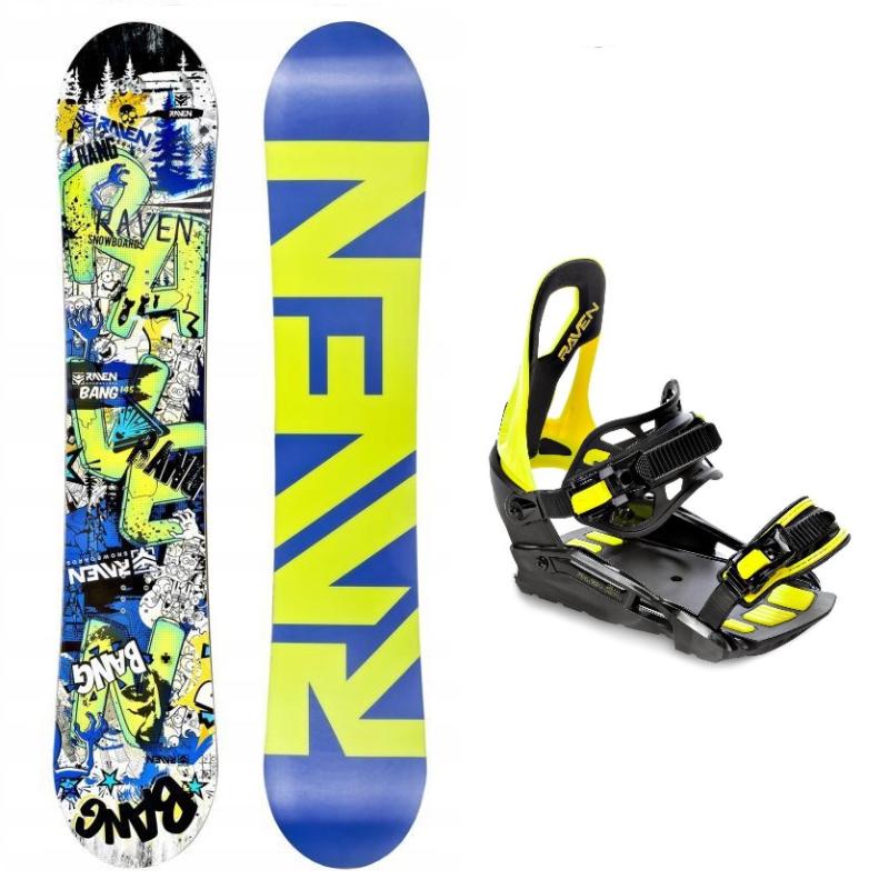Raven Bang junior mini dětský snowboard + Raven S230 lime vázání Raven