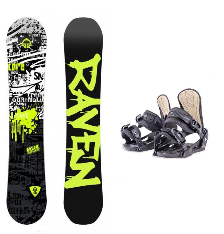 Raven Core Junior mini dětský snowboard + Beany Junior vázání Raven