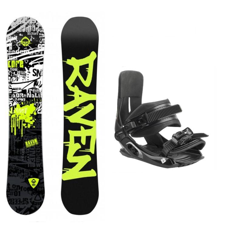 Raven Core Junior mini dětský snowboard + Hatchey Tactic Junior vázání Raven