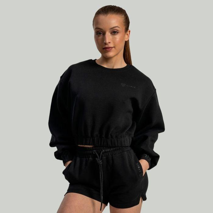 STRIX Dámská mikina Lunar Cropped Black GymBeam