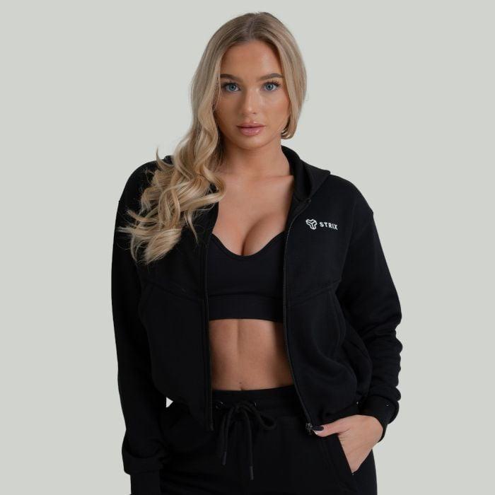 STRIX Dámská mikina ZOA Zip-Up Black GymBeam