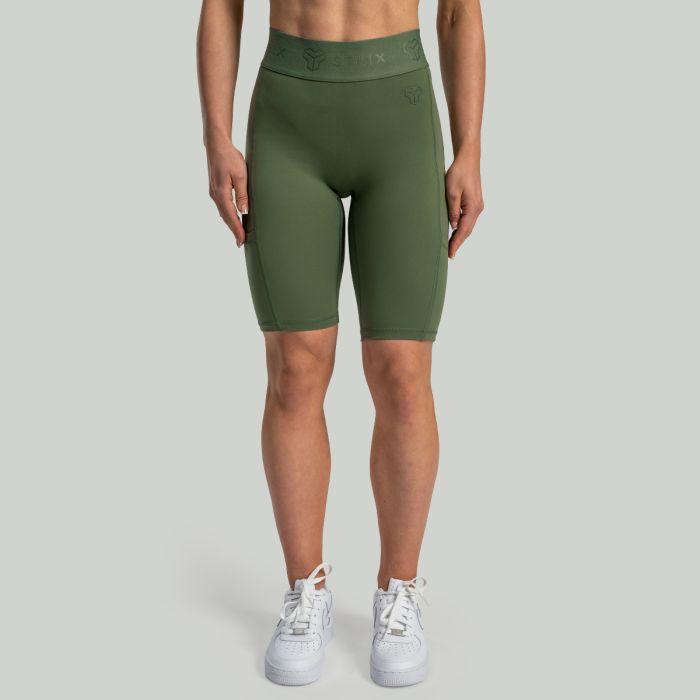 STRIX Dámské šortky Biker Lunar Cedar Green GymBeam