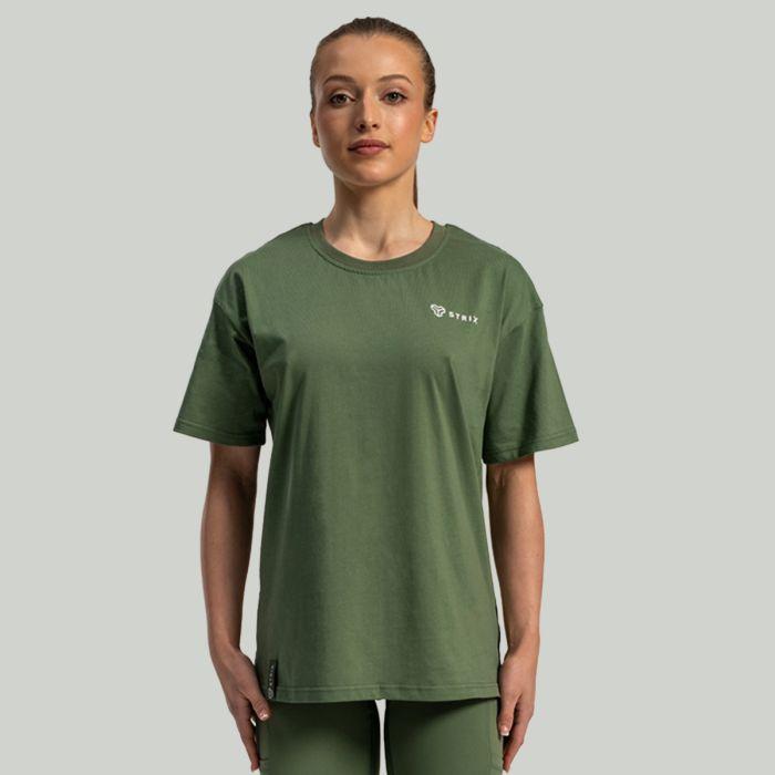 STRIX Dámské triko Lunar Oversized Cedar Green GymBeam