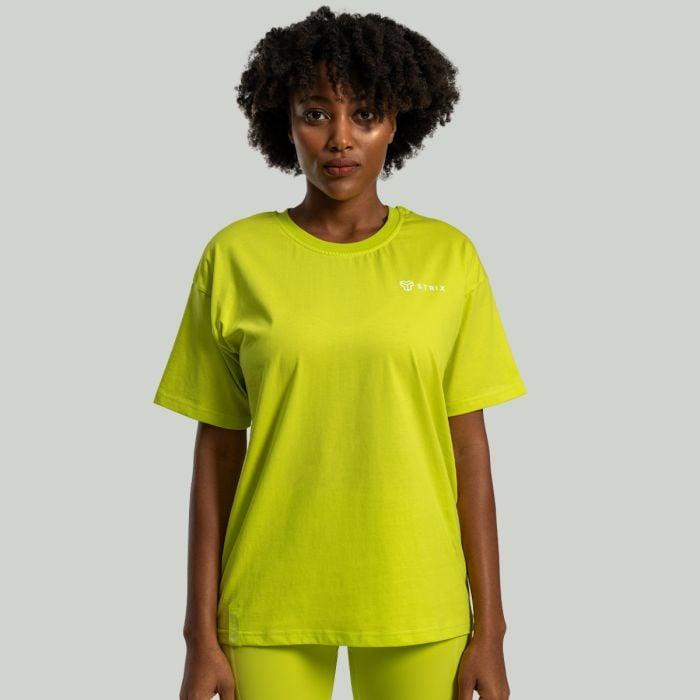 STRIX Dámské triko Lunar Oversized Chartreuse GymBeam