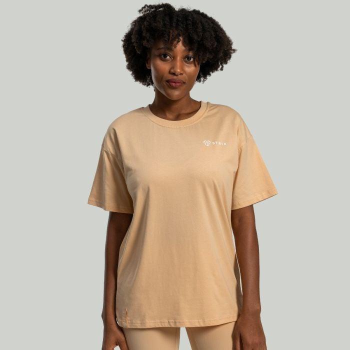 STRIX Dámské triko Lunar Oversized Sandshell GymBeam
