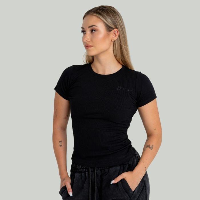 STRIX Dámske triko Ribbed Black GymBeam